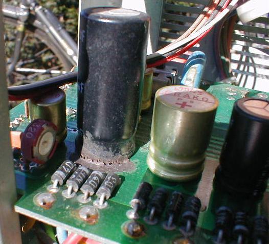 Capacitor vomit?